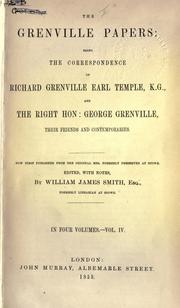 Front cover of The Grenville papers by Richard Grenville-Temple, 2nd Earl Temple