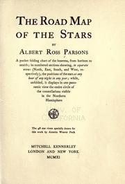 Front cover of The Road map of the stars by A. R. Parsons