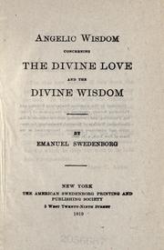 Cover of Sapientia angelica de divino amore by Emanuel Swedenborg