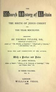 Front cover of The church-history of Britain by Thomas Fuller