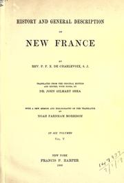 Cover of History and general description of New France by Pierre-François-Xavier de Charlevoix