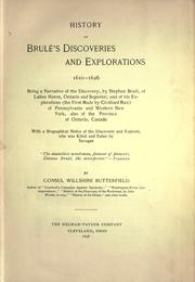 Front cover of History of Brulé's discoveries and explorations, 1610-1626 by Consul Willshire Butterfield