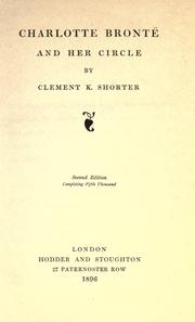 Front cover of Charlotte Bronte And Her Circle by Clement King Shorter
