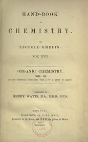 Cover of Hand-book of chemistry by Leopold Gmelin