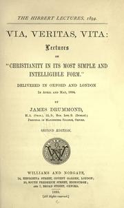 Front cover of Via, veritas, vita by Drummond, James