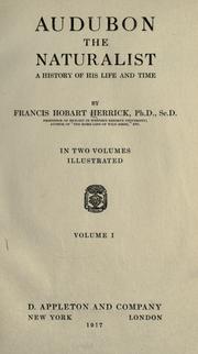 Front cover of Audubon the naturalist by Francis Hobart Herrick