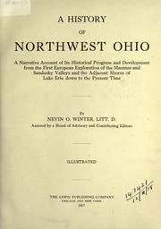Front cover of A history of northwest Ohio by Nevin O. Winter