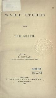 Front cover of War pictures from the South by Bela Estvàn