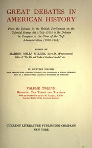 Cover of Great Debates in American History by Marion Mills Miller