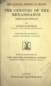 Cover of Siècle de la renaissance by Louis Batiffol