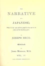 Front cover of The narrative of a Japanese by Joseph Heco