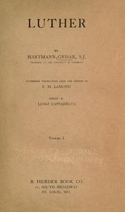 Cover of Luther by Hartmann Grisar
