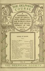 Front cover of The Delphian course by Delphian society (Chicago, Ill.)