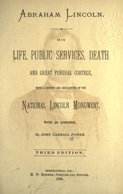 Cover of Abraham Lincoln by John Carroll Power