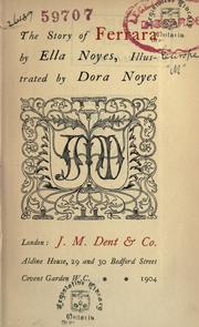 Front cover of The story of Ferrara by Ella Noyes