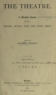 Cover of The Theatre by Unknown