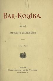Cover of Bar-Kochba by Jaroslav Vrchlický