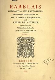 Cover of Gargantua et Pantagruel by François Rabelais