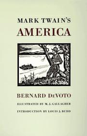 Cover of Mark Twain's America by Bernard Augustine De Voto