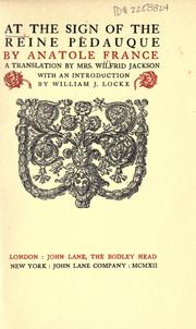 Cover of At the sign of the Reine Pédauque by Anatole France