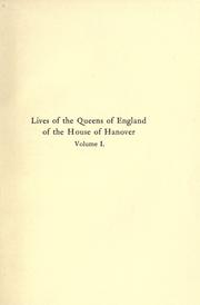 Cover of Lives of the queens of England of the House of Hanover by Doran Dr.
