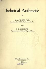 Cover of Industrial arithmetic by Charles Gerard White