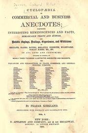 Front cover of Cyclopædia of commercial and business anecdotes by R. M. Devens