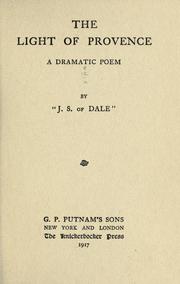 Cover of The light of Provence by Stimson, Frederic Jesup