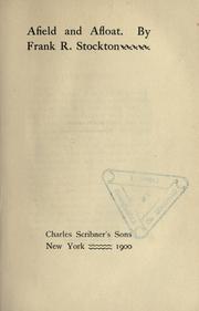 Cover of Afield and afloat by Frank R. Stockton