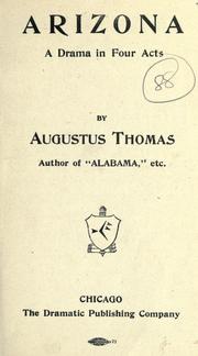 Cover of Arizona by Augustus Thomas