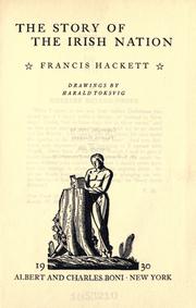 Front cover of The story of the Irish nation by Francis Hackett