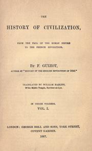 Cover of The history of civilization by François Guizot