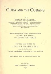Cover of Cuba and the Cubans by Raimundo Cabrera