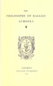 Cover of The philosophy of ragged schools by Caroline Frances Cornwallis