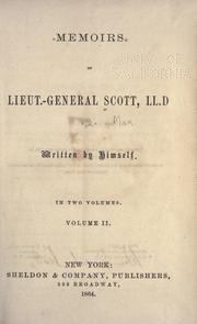 Front cover of Memoirs of Lieut.-General Scott, LL.D by Scott, Winfield