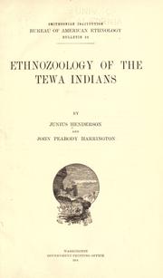 Front cover of Ethnozoology of the Tewa Indians by Junius Henderson