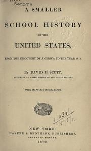 Front cover of A smaller school history of the United States by David B. Scott
