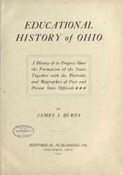 Front cover of Educational history of Ohio by James Jesse Burns