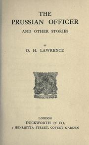 Front cover of The Prussian Officer and Other Stories by D. H. Lawrence