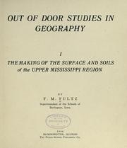 Front cover of Out of door studies in geography... by Francis Marion Fultz