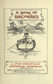 Front cover of A book of discoveries by John Masefield