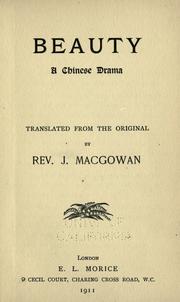 Cover of Beauty by J. Macgowan