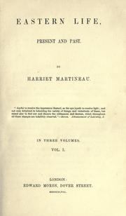 Front cover of Eastern life, present and past by Harriet Martineau