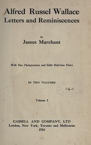 Front cover of Alfred Russel Wallace by Alfred Russel Wallace