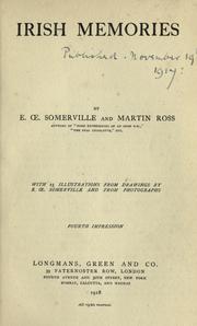 Cover of Irish memories by E. OE. Somerville