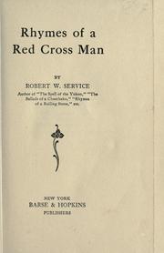Cover of Rhymes of a Red Cross man by Robert W. Service