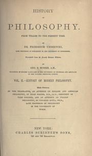 Cover of Grundriss der Geschichte der Philosophie by Ueberweg, Friedrich