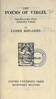 Front cover of The poems of Virgil by Publius Vergilius Maro