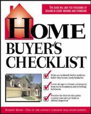 Front cover of Home Buyer's Checklist by Robert Irwin