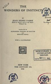 Front cover of Les merveilles de l'instinct chez les insectes by Jean-Henri Fabre